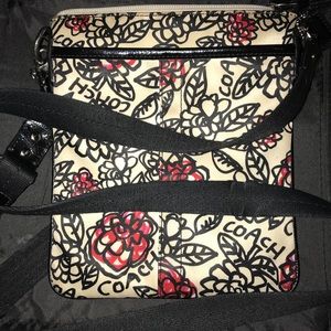 Coach poppy graffiti crossbody bag